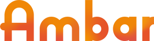 Logo Ambar naranjoso pequeño exacto